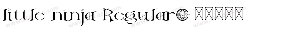 little ninja Regular字体转换